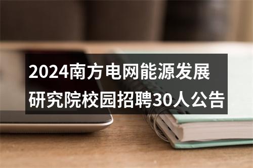 2024南方电网能源发展研究院校园招聘30人公告 图片