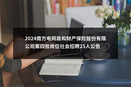 2024南方电网鼎和财产保险股份有限公司第四批岗位社会招聘25人公告 图片