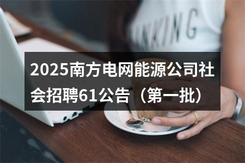 2025南方电网能源公司社会招聘61公告（第一批） 图片